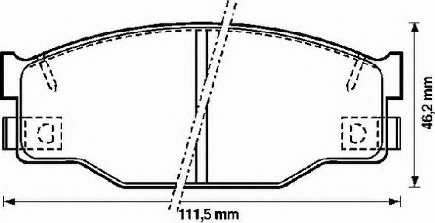 BENDIX 572227B - Тормозные колодки, дисковые, комплект abcparts.ee