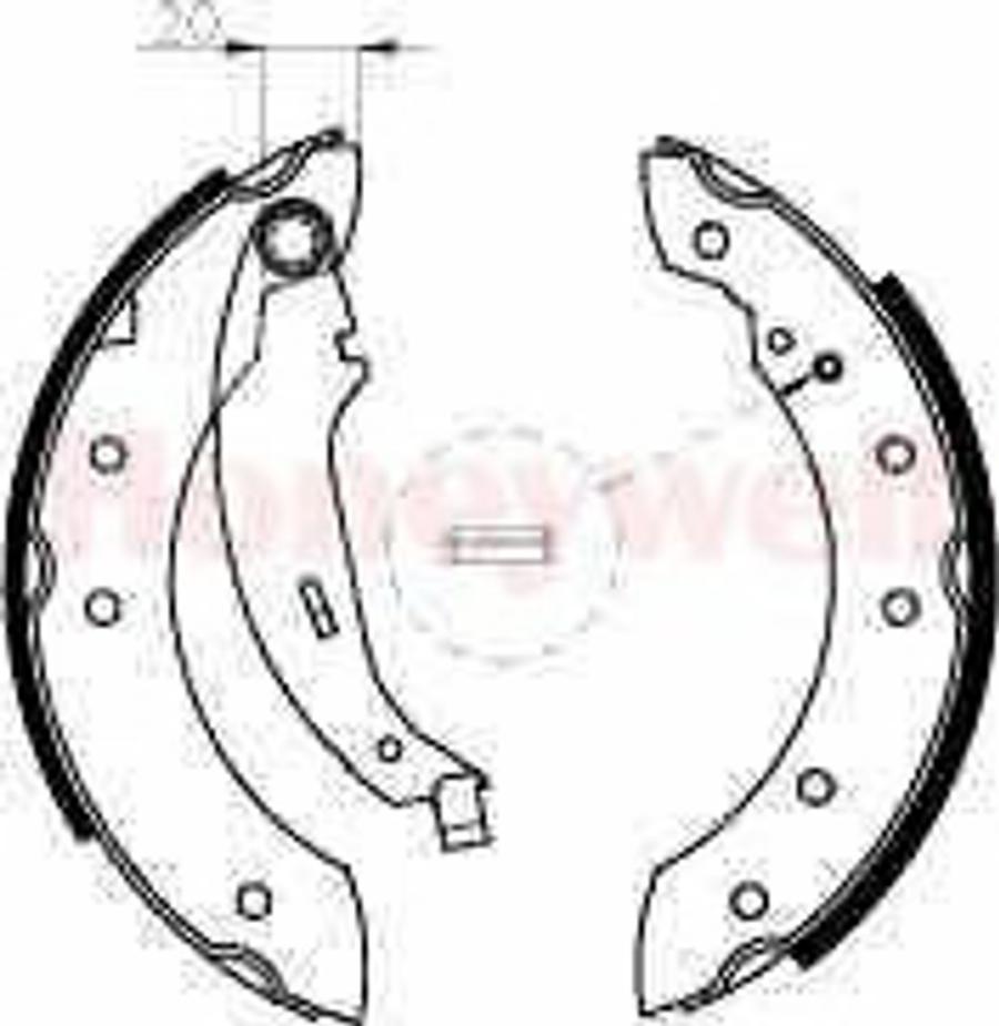 BENDIX 362318B - Комплект тормозных колодок, барабанные abcparts.ee