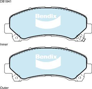 BENDIX DB1841 ULT - Тормозные колодки, дисковые, комплект abcparts.ee