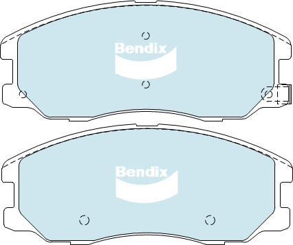 BENDIX DB1850 4WD - Тормозные колодки, дисковые, комплект abcparts.ee