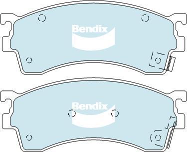 BENDIX DB1255 GCT - Тормозные колодки, дисковые, комплект abcparts.ee