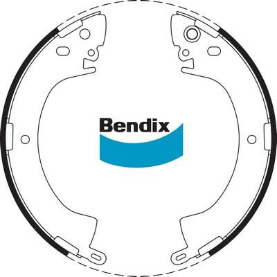 Bendix-AU BS1594 - Комплект тормозных колодок, барабанные abcparts.ee