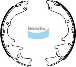 Bendix-AU BS1337 - Комплект тормозных колодок, барабанные abcparts.ee
