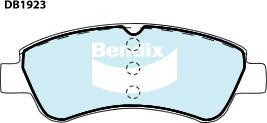 Bendix-AU DB1923 EURO+ - Тормозные колодки, дисковые, комплект abcparts.ee
