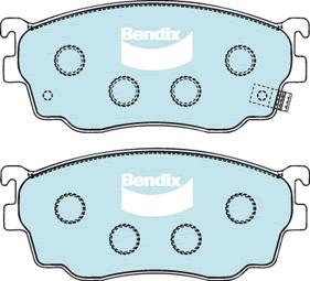 Bendix-AU DB1412 GCT - Тормозные колодки, дисковые, комплект abcparts.ee