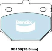 Bendix-AU DB159 GCT - Тормозные колодки, дисковые, комплект abcparts.ee