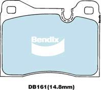 Bendix-AU DB161 GCT - Тормозные колодки, дисковые, комплект abcparts.ee