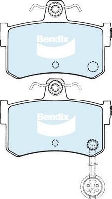 Bendix-AU DB1197 GCT - Тормозные колодки, дисковые, комплект abcparts.ee