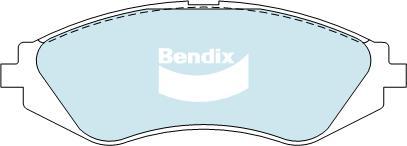 Bendix-AU DB1347 GCT - Тормозные колодки, дисковые, комплект abcparts.ee