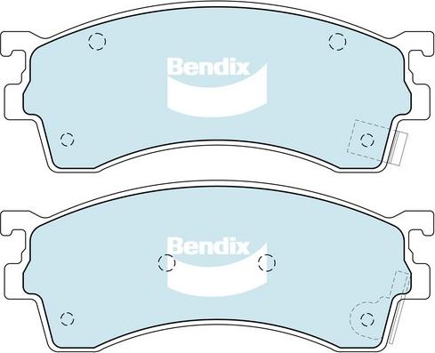 Bendix-AU DB1255 GCT - Тормозные колодки, дисковые, комплект abcparts.ee