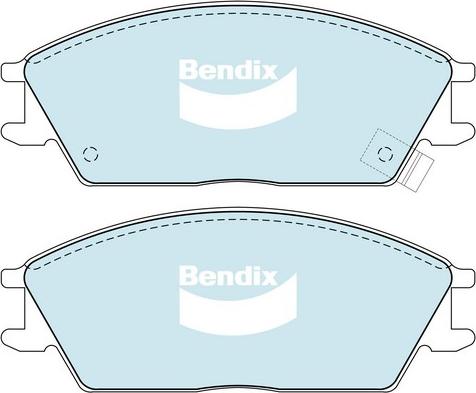 Bendix-AU DB1252 ULT - Тормозные колодки, дисковые, комплект abcparts.ee