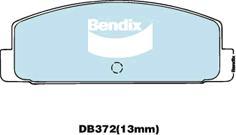 Bendix-AU DB372 GCT - Тормозные колодки, дисковые, комплект abcparts.ee