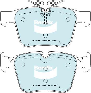 Bendix-AU DB2404 EURO+ - Тормозные колодки, дисковые, комплект abcparts.ee