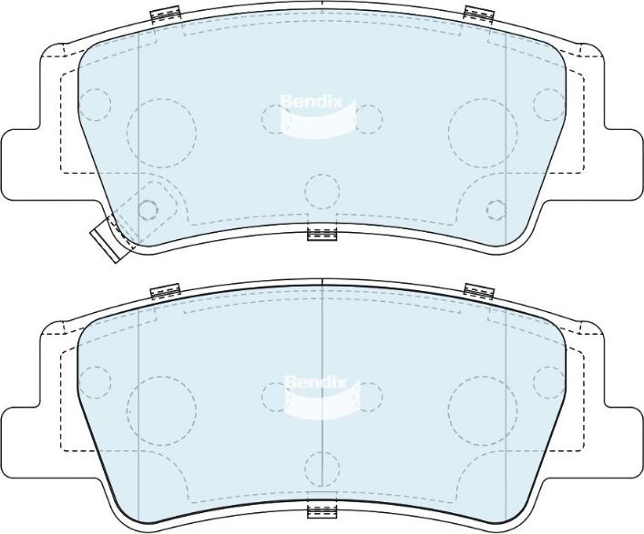 Bendix-AU DB2612 4WD - Тормозные колодки, дисковые, комплект abcparts.ee