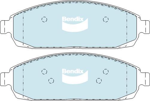 Bendix-AU DB2333 -4WD - Тормозные колодки, дисковые, комплект abcparts.ee