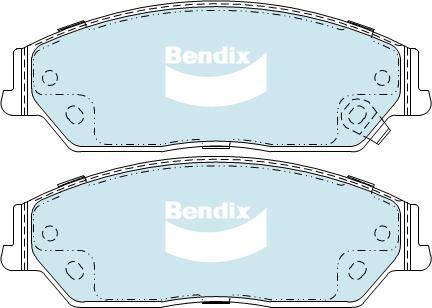 Bendix-AU DB2243 GCT - Тормозные колодки, дисковые, комплект abcparts.ee