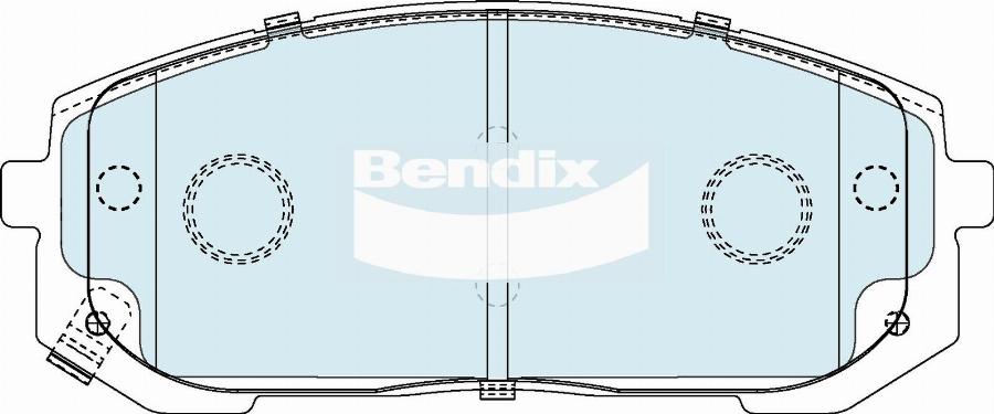 Bendix-AU DB2728 4WD - Тормозные колодки, дисковые, комплект abcparts.ee
