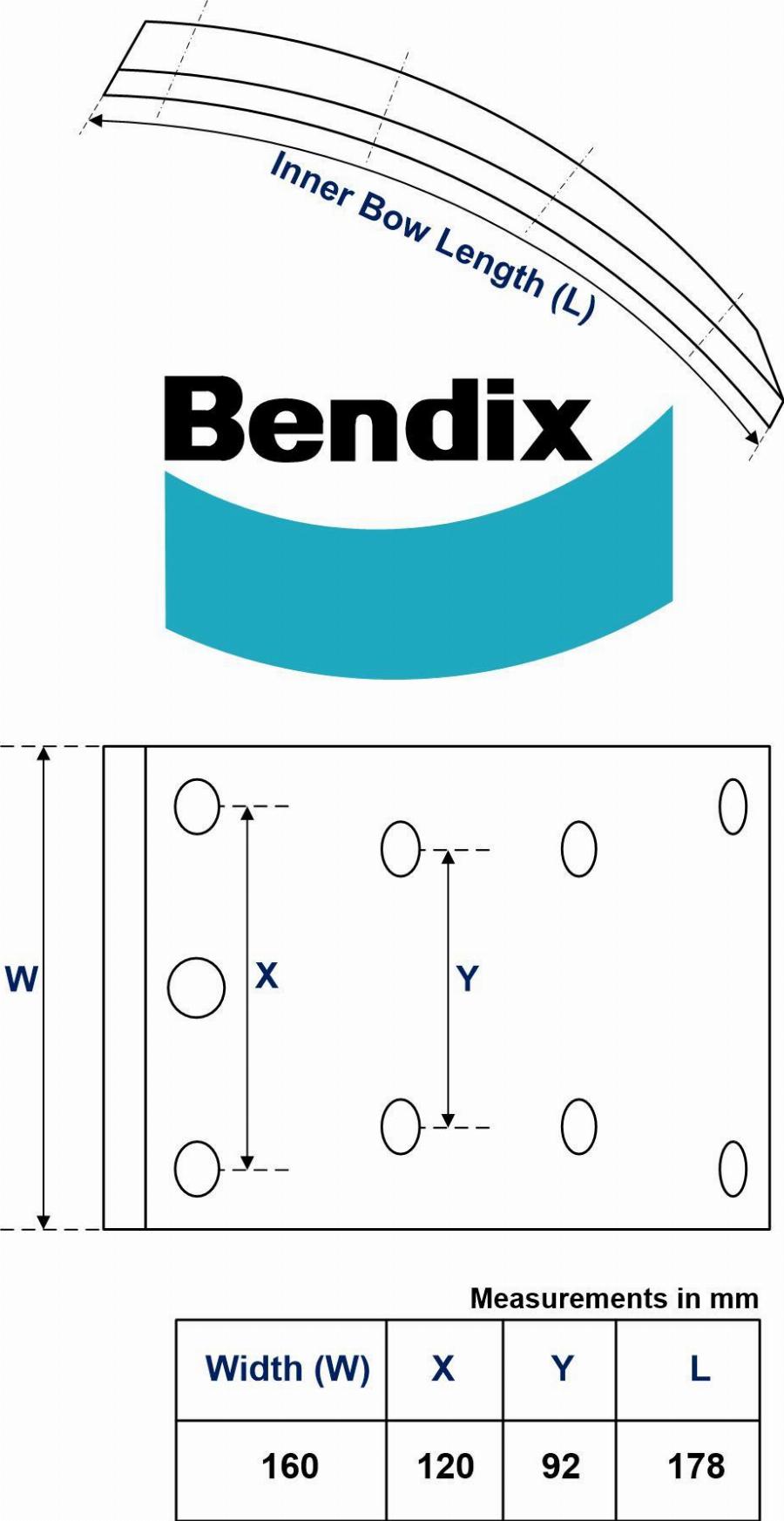 Bendix-AU MP/31/2 - Тормозные накладки, барабанный тормоз abcparts.ee