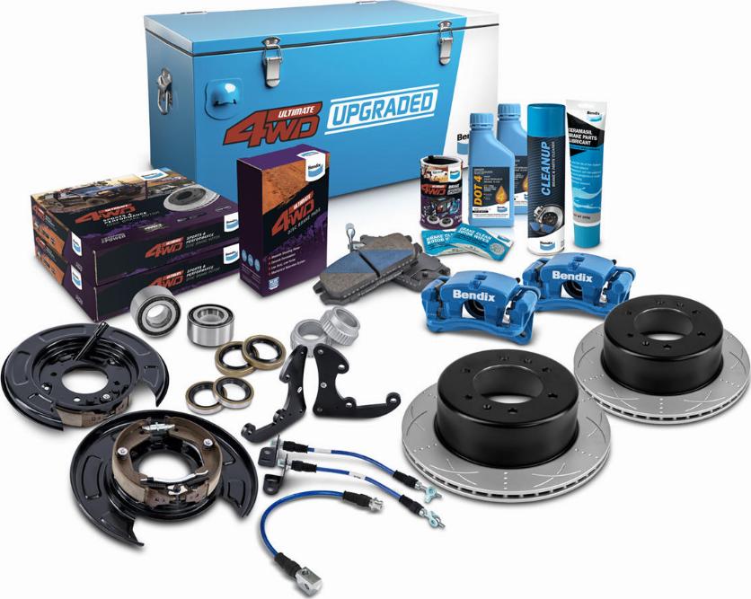 Bendix-AU U4WD-D2D308R - Комплект экономичных тормозов abcparts.ee