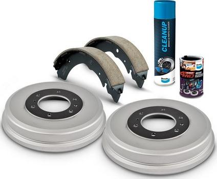 Bendix-AU U4WD-DBUK710 - Комплект экономичных тормозов abcparts.ee