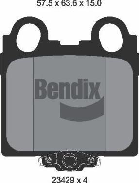BENDIX Braking BPD1977 - Тормозные колодки, дисковые, комплект abcparts.ee