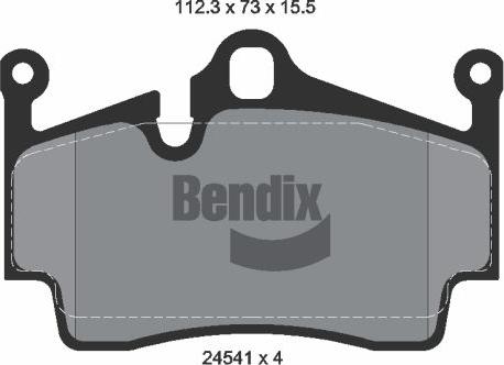 BENDIX Braking BPD2166 - Тормозные колодки, дисковые, комплект abcparts.ee