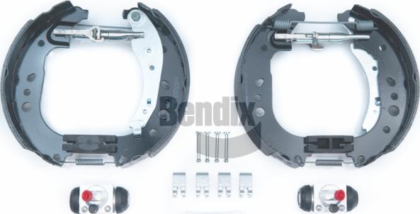 BENDIX Braking BXK1292 - Комплект тормозных колодок, барабанные abcparts.ee