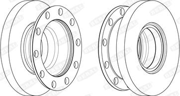 Beral BCR344A - Тормозной диск abcparts.ee