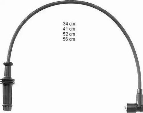 BorgWarner (BERU) ZEF795 - Комплект проводов зажигания abcparts.ee