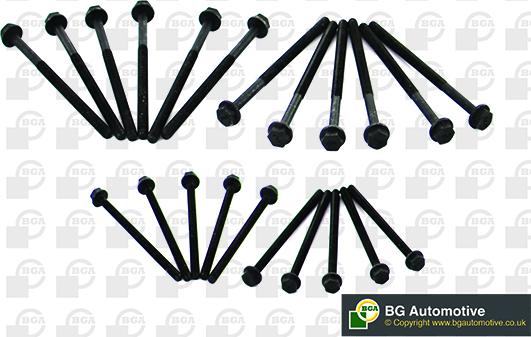 BGA BK2303 - Комплект болтов головки цилиндра abcparts.ee