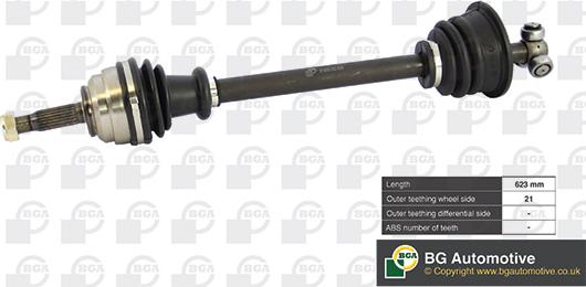 BGA DS7300L - Приводной вал abcparts.ee