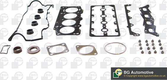 BGA HK8763 - Комплект прокладок, головка цилиндра abcparts.ee