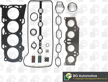 BGA HK7512 - Комплект прокладок, головка цилиндра abcparts.ee