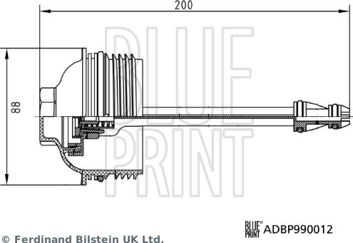 Blue Print ADBP990012 - Крышка, корпус масляного фильтра abcparts.ee