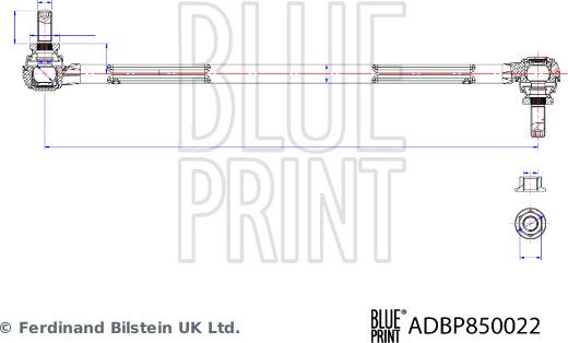 Blue Print ADBP850022 - Тяга / стойка, стабилизатор abcparts.ee