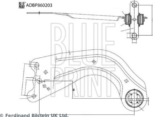 Blue Print ADBP860203 - Рычаг подвески колеса abcparts.ee