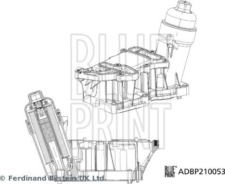 Blue Print ADBP210053 - Корпус, масляный фильтр abcparts.ee
