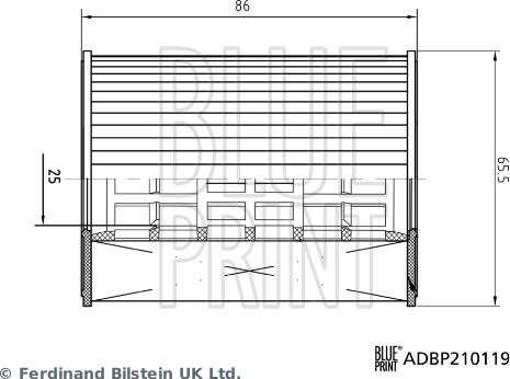Blue Print ADBP210119 - Масляный фильтр abcparts.ee