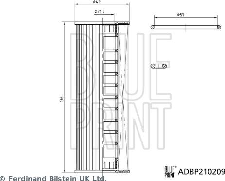 Blue Print ADBP210209 - Масляный фильтр abcparts.ee