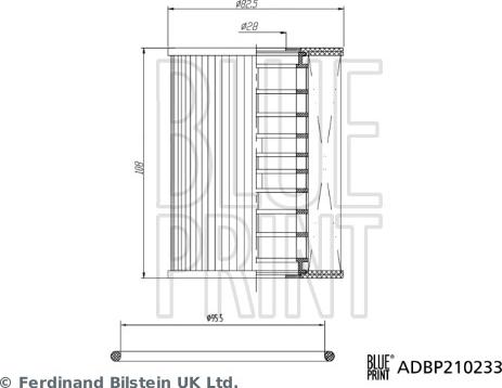 Blue Print ADBP210233 - Масляный фильтр abcparts.ee