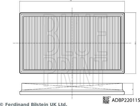 Blue Print ADBP220115 - Воздушный фильтр двигателя abcparts.ee