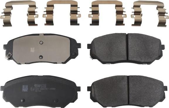 Blue Print ADG042166 - Тормозные колодки, дисковые, комплект abcparts.ee