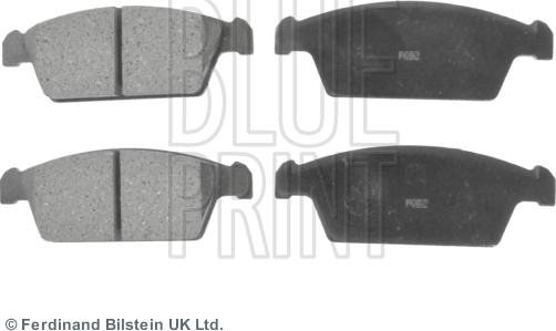 Blue Print ADG042102 - Тормозные колодки, дисковые, комплект abcparts.ee