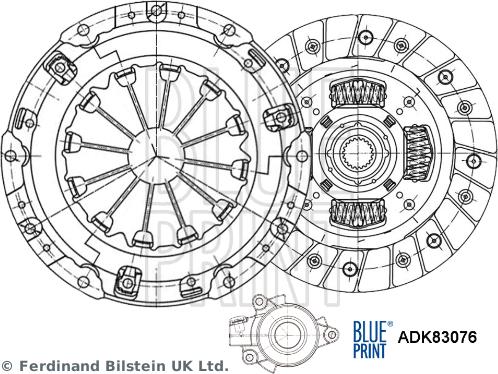 Blue Print ADK83076 - Комплект сцепления abcparts.ee