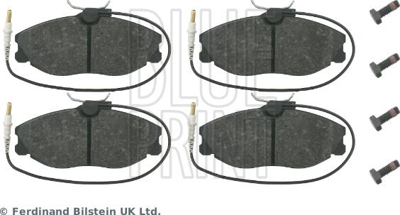 Blue Print ADP154225 - Тормозные колодки, дисковые, комплект abcparts.ee