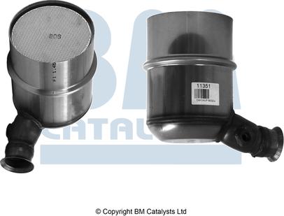 BM Catalysts BM11351H - Сажевый / частичный фильтр, система выхлопа ОГ abcparts.ee