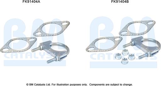 BM Catalysts FK91404 - Монтажный комплект, катализатор abcparts.ee