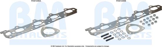 BM Catalysts FK91406 - Монтажный комплект, катализатор abcparts.ee