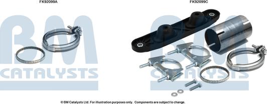 BM Catalysts FK92099 - Монтажный комплект, катализатор abcparts.ee