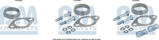 BM Catalysts FK50388 - Монтажный комплект, труба выхлопного газа abcparts.ee